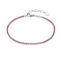 Bracciale Brand Donna Tennis colorato in Acciaio Zircone 14BR043R-M - 14BR043R-M